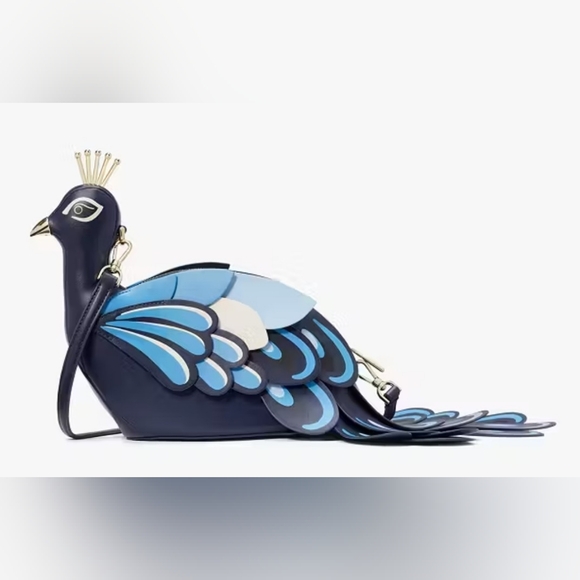 Perfect Plume Peacock Crossbody Retail 449 - Picture 3 of 4